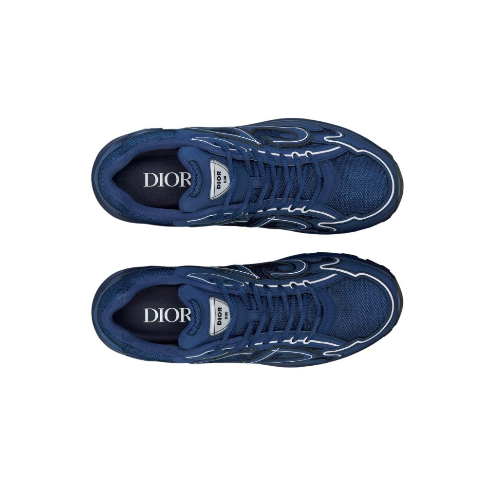 Dior B30 Dark Blue Knit And Technical Fabric - DUBAI ALL STAR