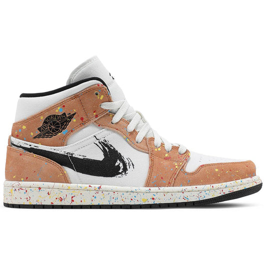 Air Jordan 1 Mid SE 'Brushstroke Paint Splatter' - DUBAI ALL STAR