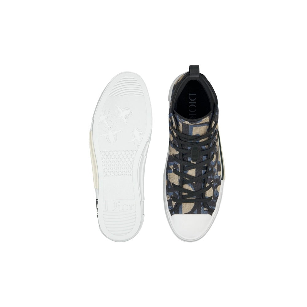 Dior B23 High 'Maxi Dior Oblique - Beige Black' - DUBAI ALL STAR