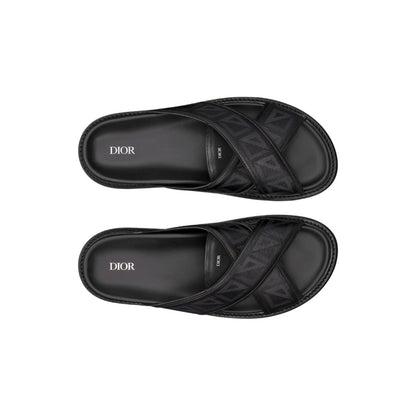 Dior Aqua Sandal 'CD Diamond - Black' - DUBAI ALL STAR