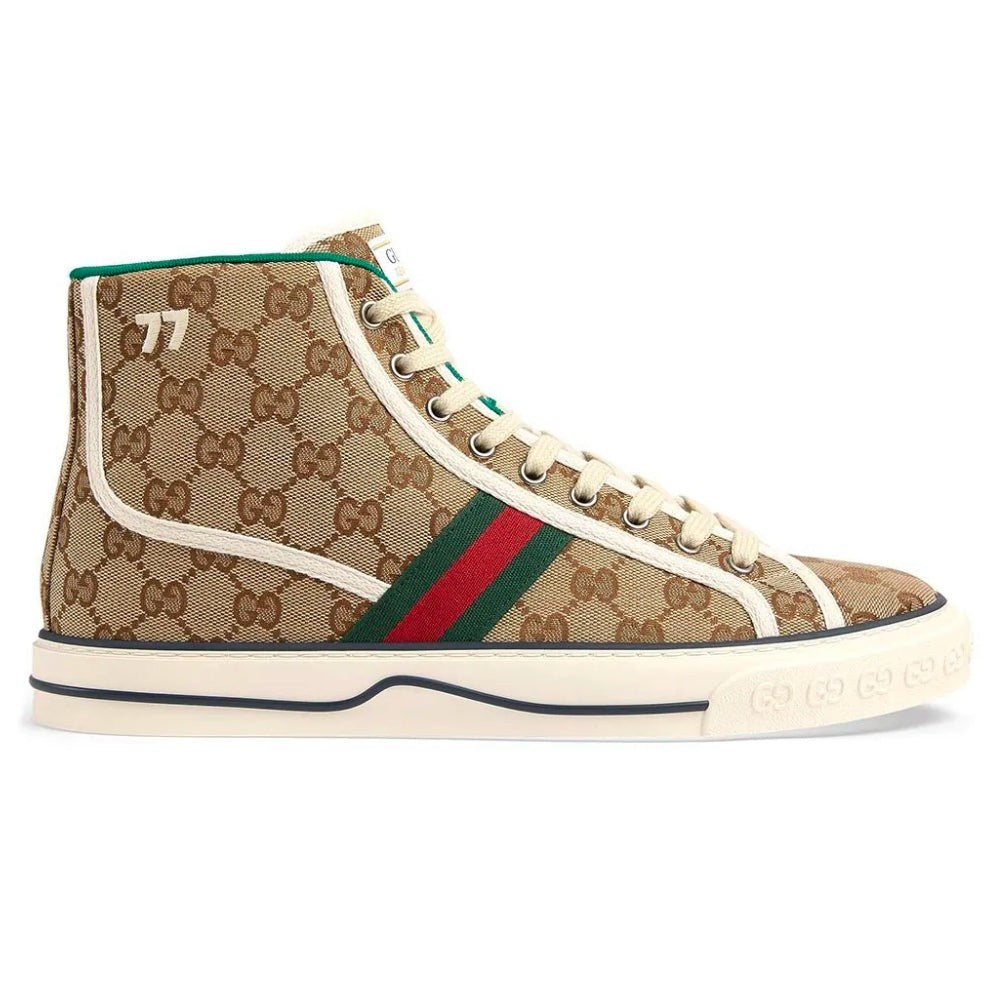 Gucci Tennis 1977 High 'Beige Ebony' - DUBAI ALL STAR