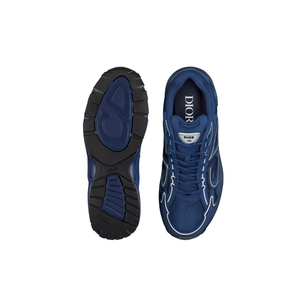 Dior B30 Dark Blue Knit And Technical Fabric - DUBAI ALL STAR