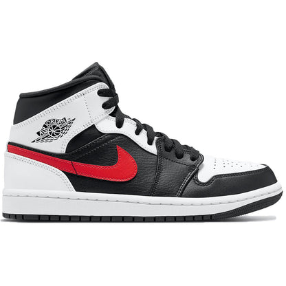 Air Jordan 1 Mid Black Chile Red White - DUBAI ALL STAR