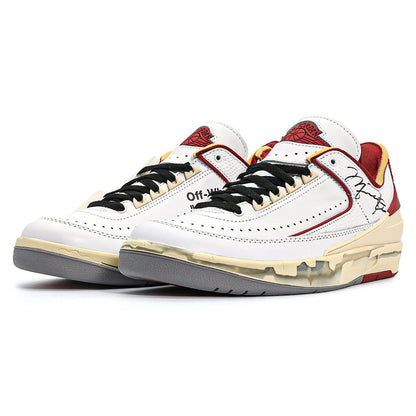 Air Jordan 2 Low x Off-White "White and Varsity Red" - DUBAI ALL STAR