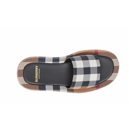 Burberry check-print cotton slides - DUBAI ALL STAR