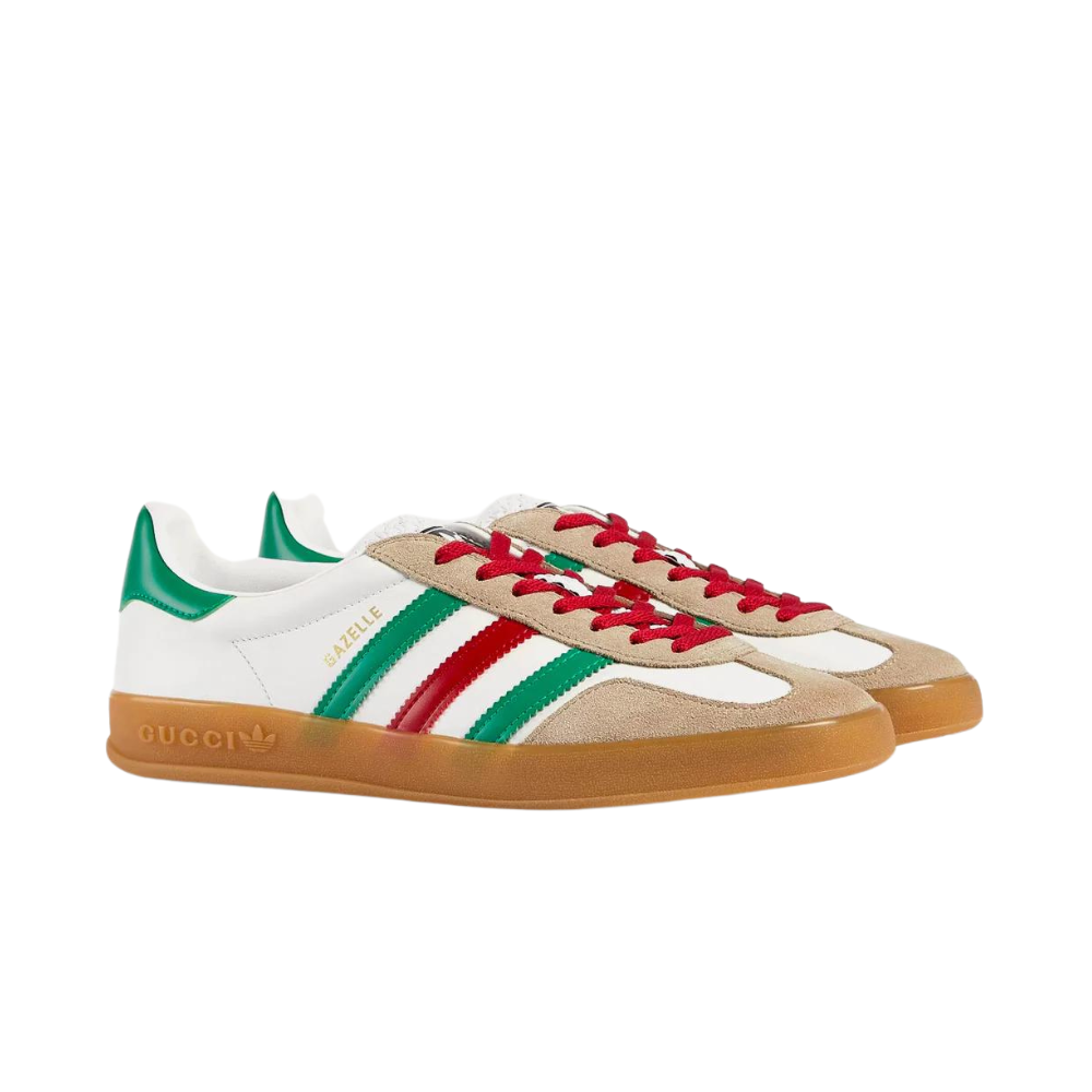 Adidas x GUCCI Gazelle  'White Green Red' - DUBAI ALL STAR