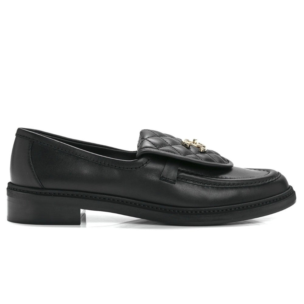 CHANEL Lambskin Quilted CC Turnlock Loafers 41 Black - DUBAI ALL STAR