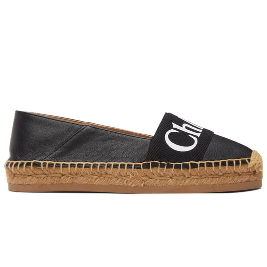 CHLOÉ Black Woody Espadrilles - DUBAI ALL STAR