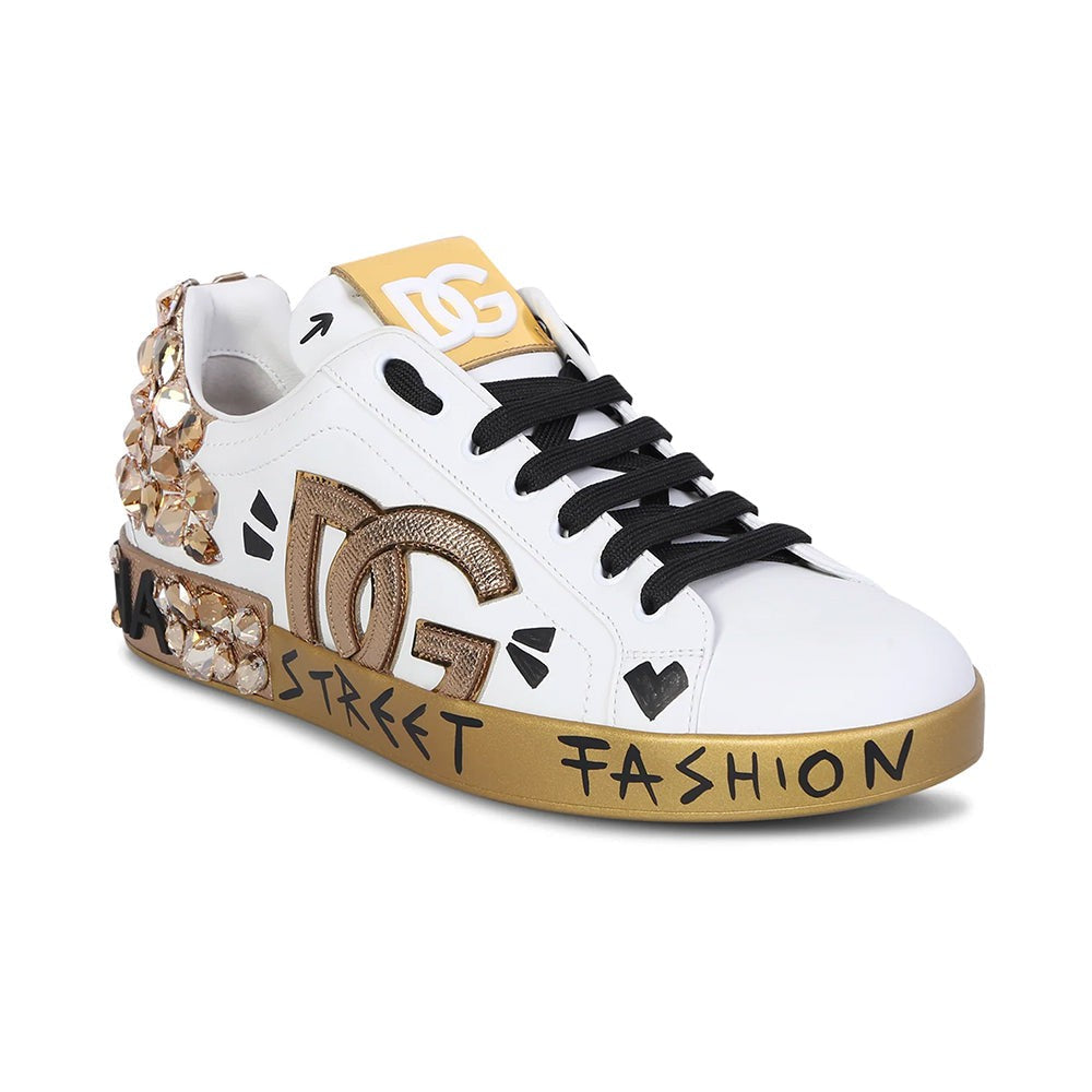 DOLCE & GABBANA Logo Patch Sneakers - DUBAI ALL STAR