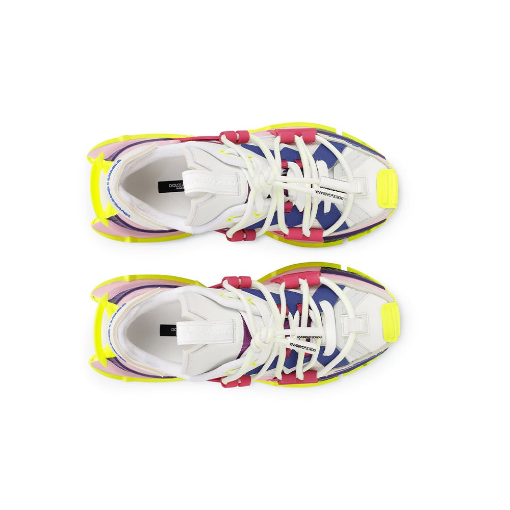 DOLCE & GABBANA Mixed-material Space Trainers In Multicolor - DUBAI ALL STAR