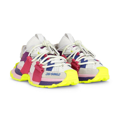 DOLCE & GABBANA Mixed-material Space Trainers In Multicolor - DUBAI ALL STAR