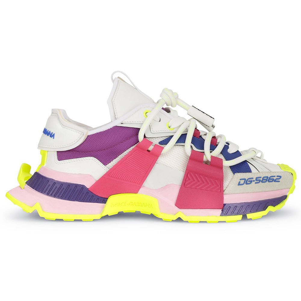 DOLCE & GABBANA Mixed-material Space Trainers In Multicolor - DUBAI ALL STAR