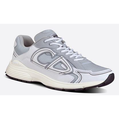 DIOR B30 SNEAKER "Gray Mesh and White Technical Fabric" - DUBAI ALL STAR