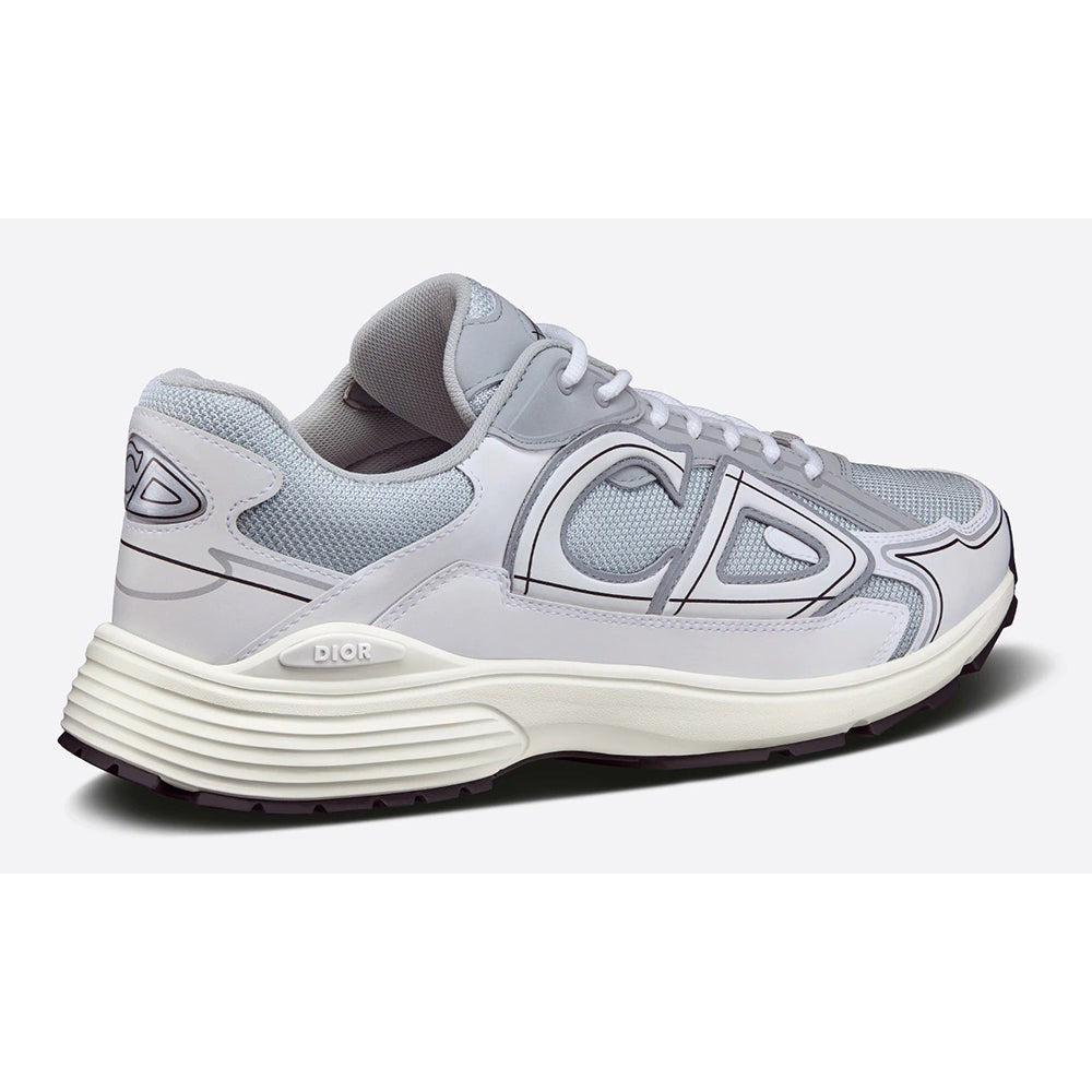 DIOR B30 SNEAKER "Gray Mesh and White Technical Fabric" - DUBAI ALL STAR