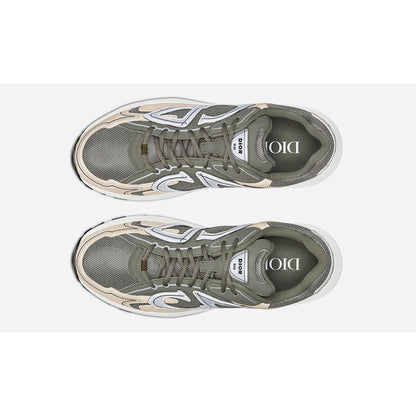 DIOR B30 SNEAKER "Olive Mesh and Cream Technical Fabric" - DUBAI ALL STAR