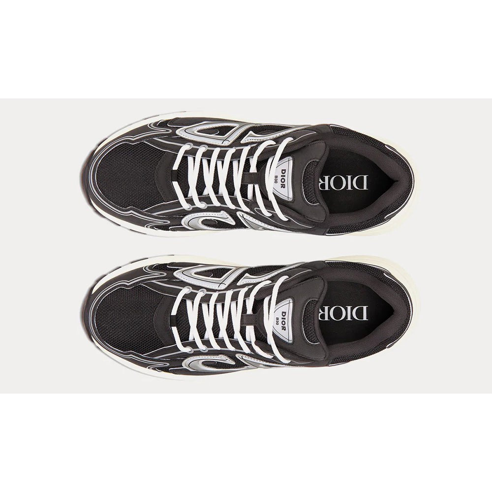 Dior B30 Black Mesh And Technical Fabric Low Top Sneakers - DUBAI ALL STAR