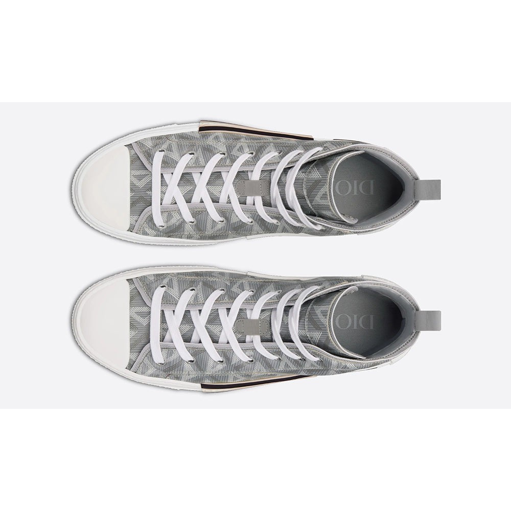 Dior B23 High-top Sneaker "Dior Gray Cd Diamond Canvas" - DUBAI ALL STAR