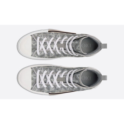 Dior B23 High-top Sneaker "Dior Gray Cd Diamond Canvas" - DUBAI ALL STAR