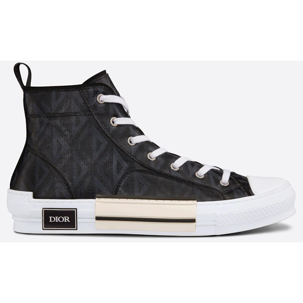 Dior B23 High-top Sneaker "Black CD Diamond Canvas" - DUBAI ALL STAR