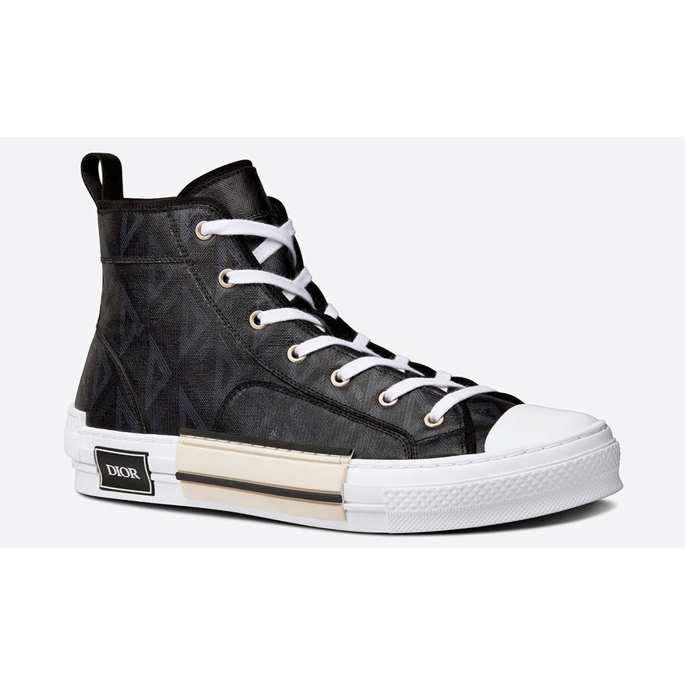 Dior B23 High-top Sneaker "Black CD Diamond Canvas" - DUBAI ALL STAR