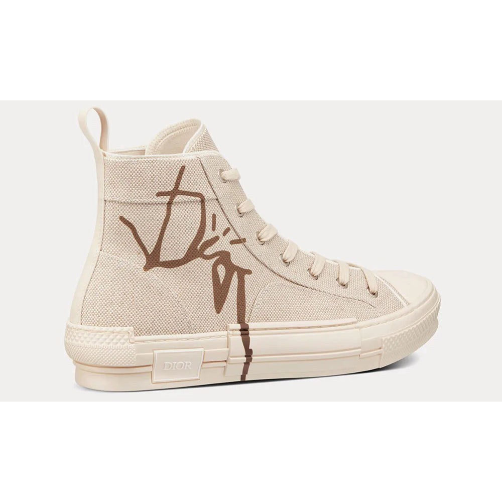 Dior B23 Cactus Jack Dior "Cream & Coffee" High-top Sneaker - DUBAI ALL STAR