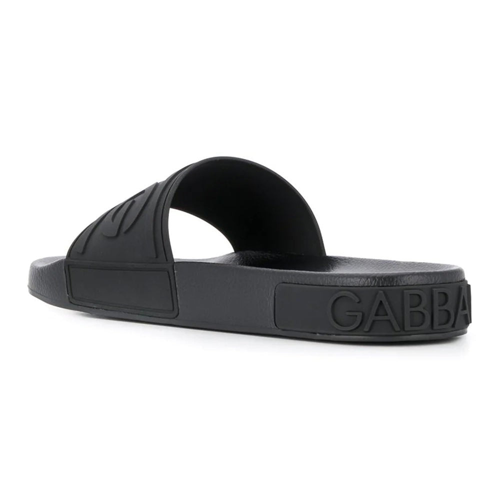 Dolce & Gabbana embossed logo slides - DUBAI ALL STAR