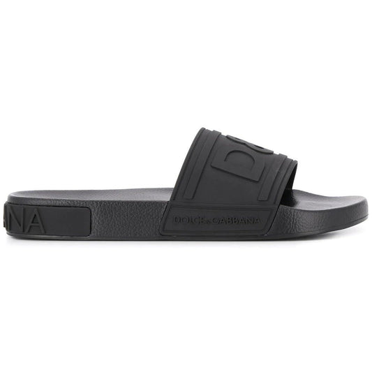 Dolce & Gabbana embossed logo slides - DUBAI ALL STAR