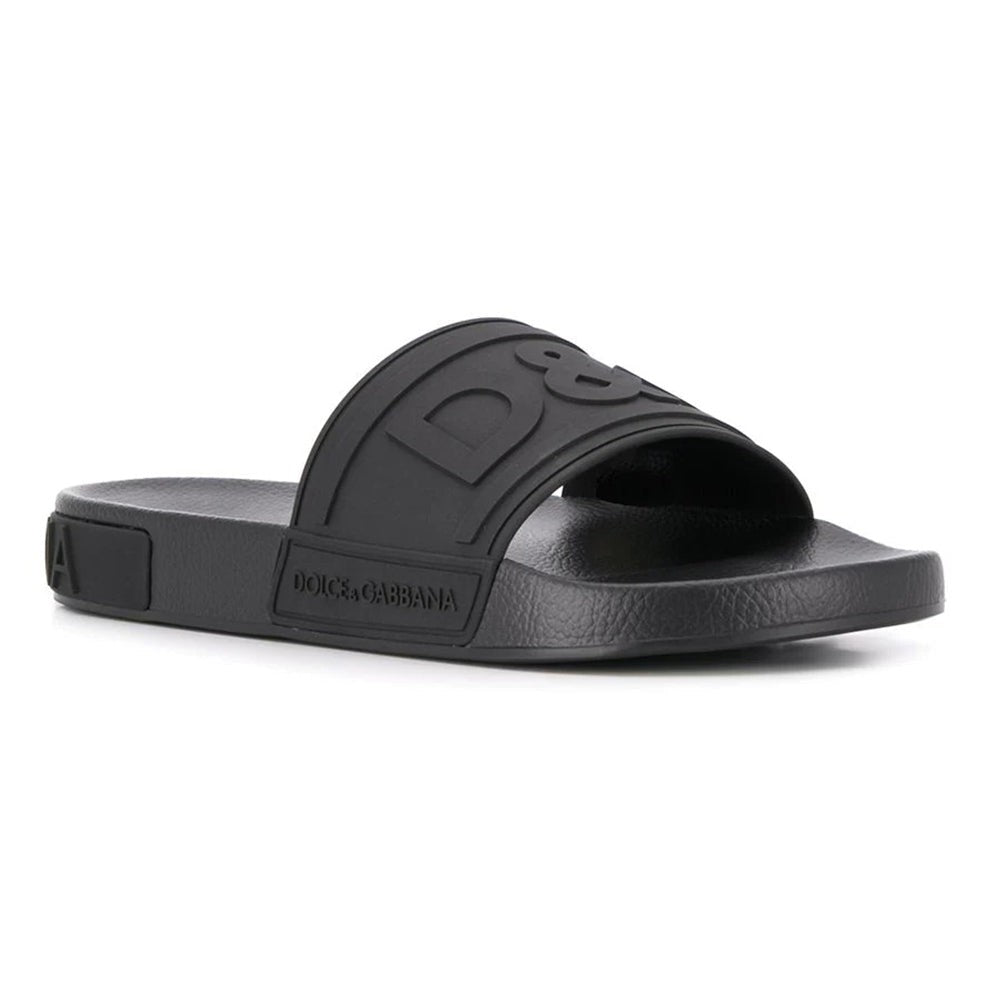 Dolce & Gabbana embossed logo slides - DUBAI ALL STAR