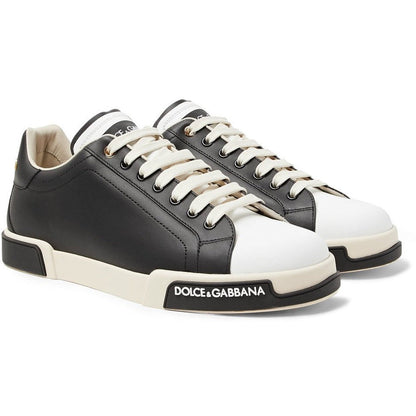 Dolce & Gabbana Leather Sneakers "Black" - DUBAI ALL STAR