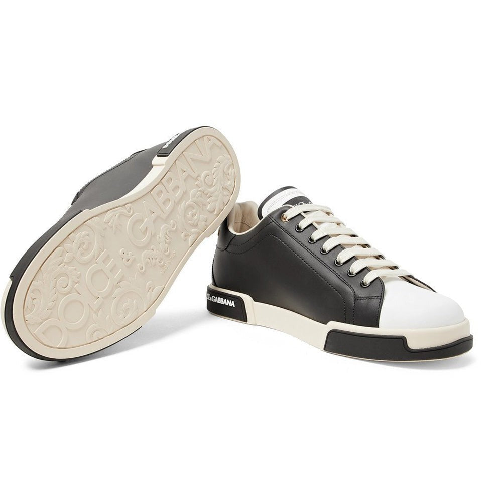 Dolce & Gabbana Leather Sneakers "Black" - DUBAI ALL STAR