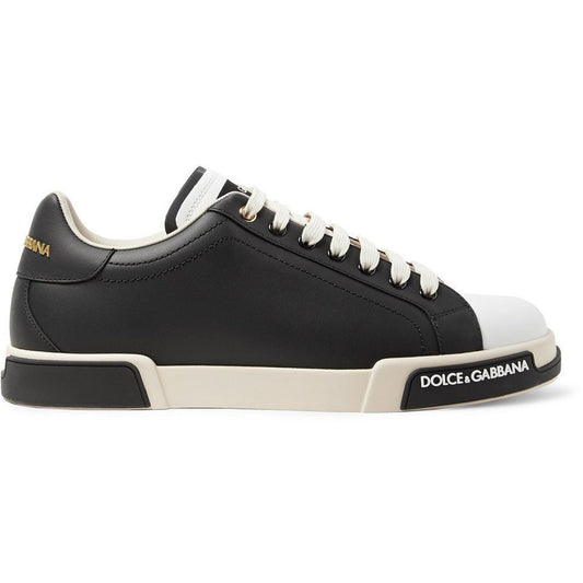 Dolce & Gabbana Leather Sneakers "Black" - DUBAI ALL STAR