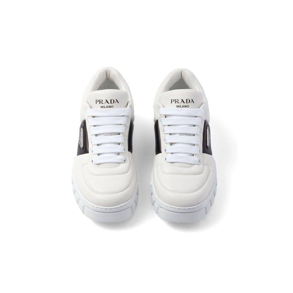 Prada padded leather sneakers 'White' - DUBAI ALL STAR