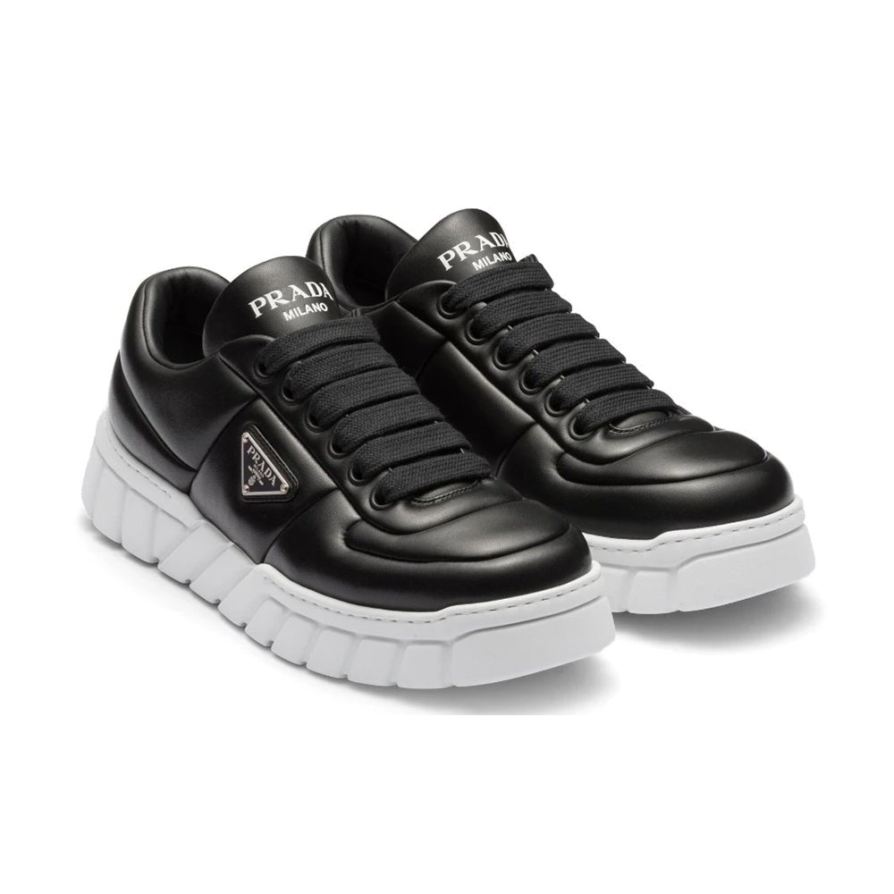 Prada padded leather sneakers 'Black' - DUBAI ALL STAR