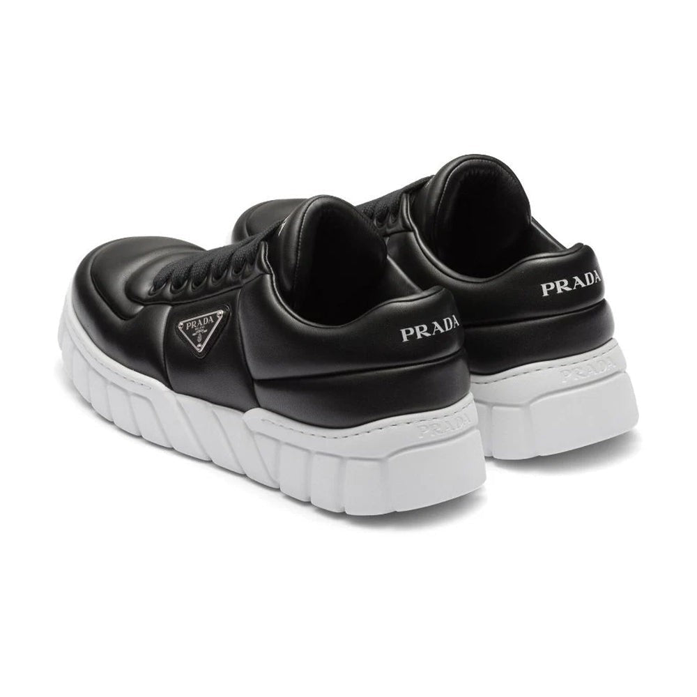 Prada padded leather sneakers 'Black' - DUBAI ALL STAR