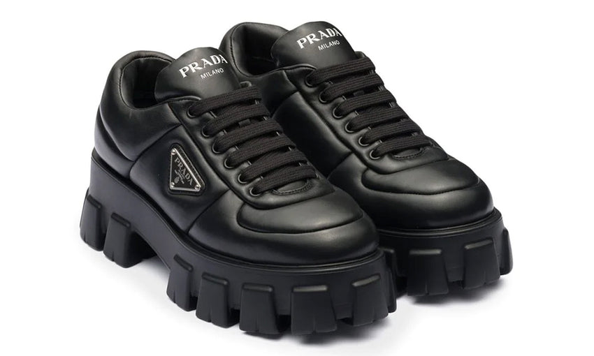 Prada Soft 55mm leather lace-up shoes