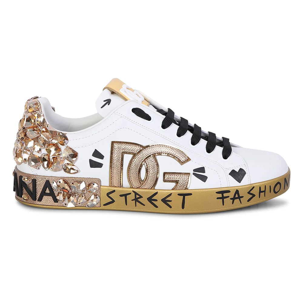 DOLCE & GABBANA Logo Patch Sneakers - DUBAI ALL STAR