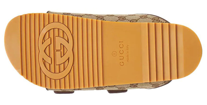 Gucci GG Canvas Sandals W Straps - GO BOST