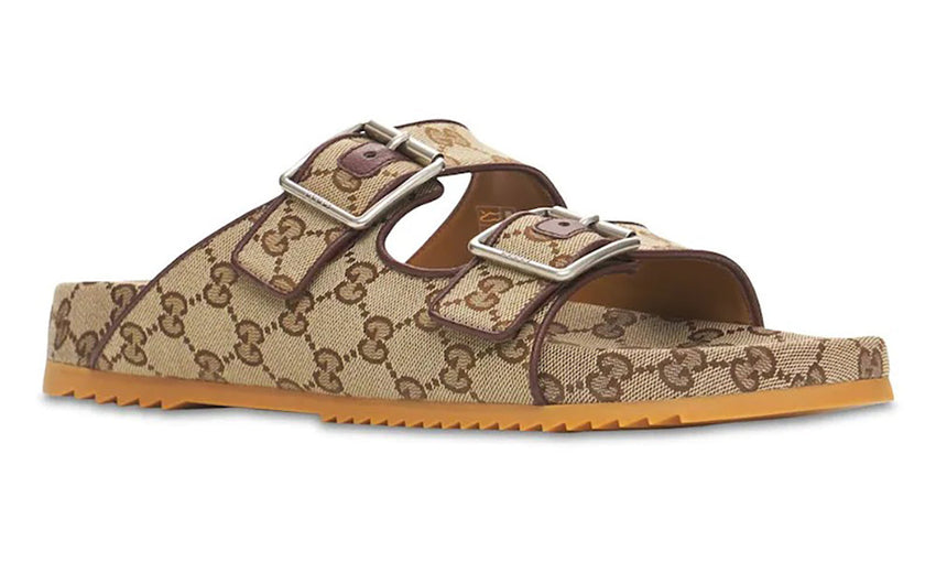 Gucci GG Canvas Sandals W Straps - GO BOST