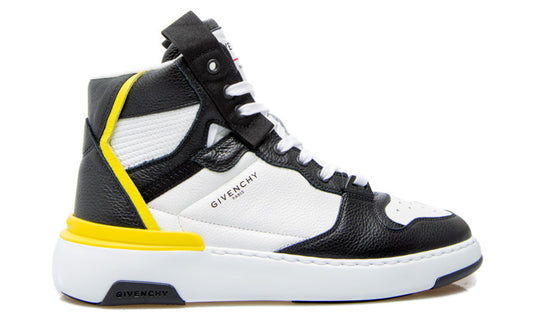 Givenchy Black And White High-Top Wing Sneaker