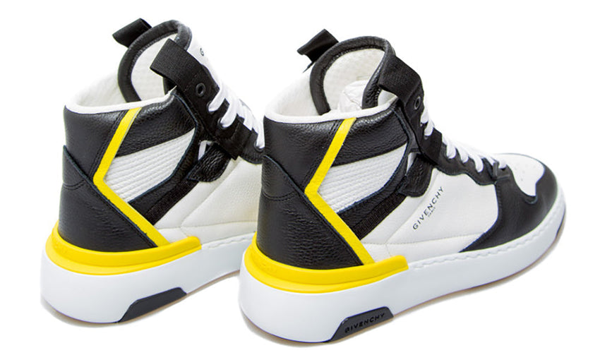 Givenchy Black And White High-Top Wing Sneaker