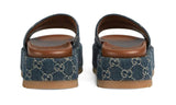 Gucci Angelina 55mm platform sandals "Blue/Brown" - GO BOST