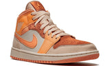 Air Jordan 1 Mid sneakers "Orange - leather/rubber" - GO BOST