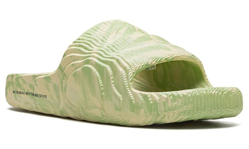 Adidas Adilette 22 Slides "Cream White/Green"