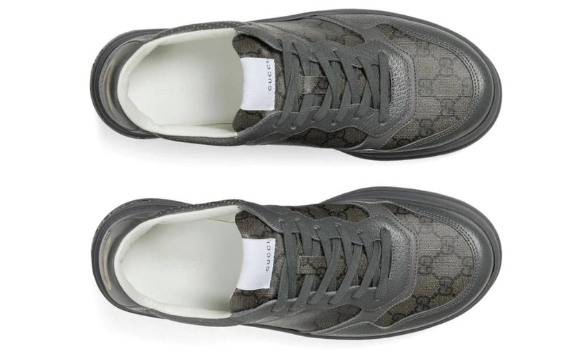 Gucci Lace Up Sneaker 'GG Monogram - Grey' - GO BOST