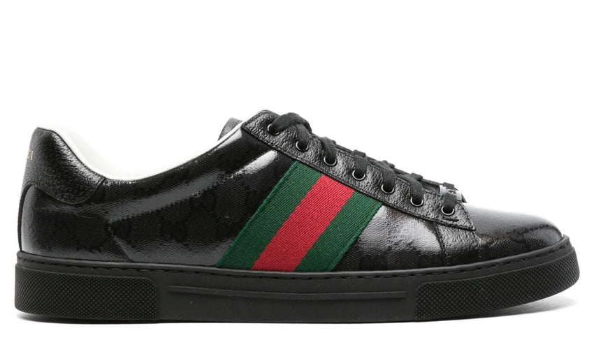 Gucci  Ace GG Crystal canvas sneakers 'Black'