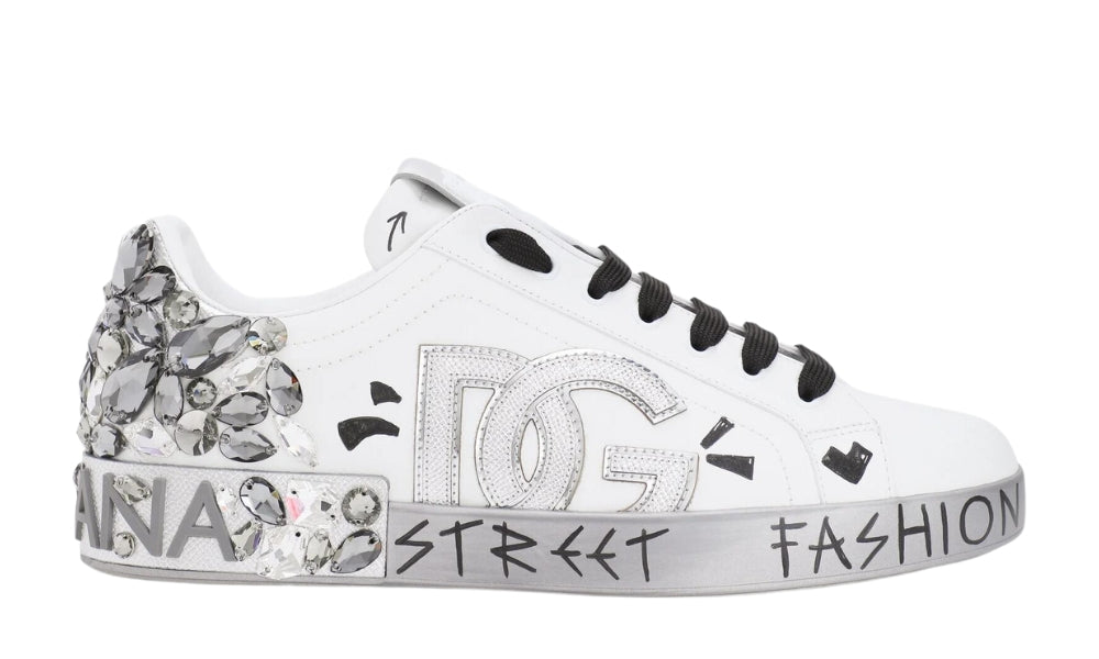 DOLCE & GABBANA  White ‘Portofino’ Sneakers - GO BOST