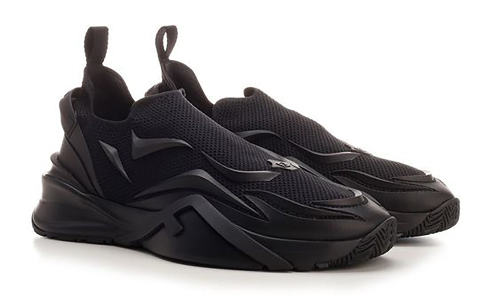 Fendi Flow - Black Mesh Running Sneakers