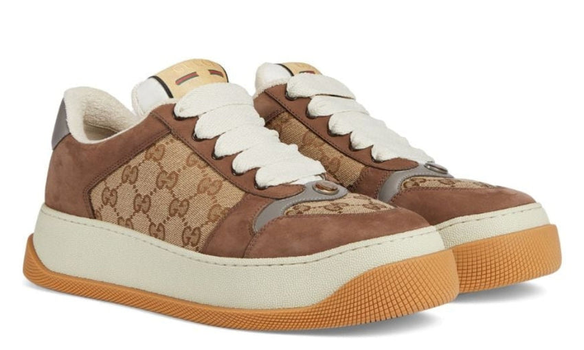 Gucci Screener GG Supreme sneakers 'brown' - GO BOST