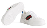 GUCCI Leather GG Embossed Sneakers "White" - GO BOST