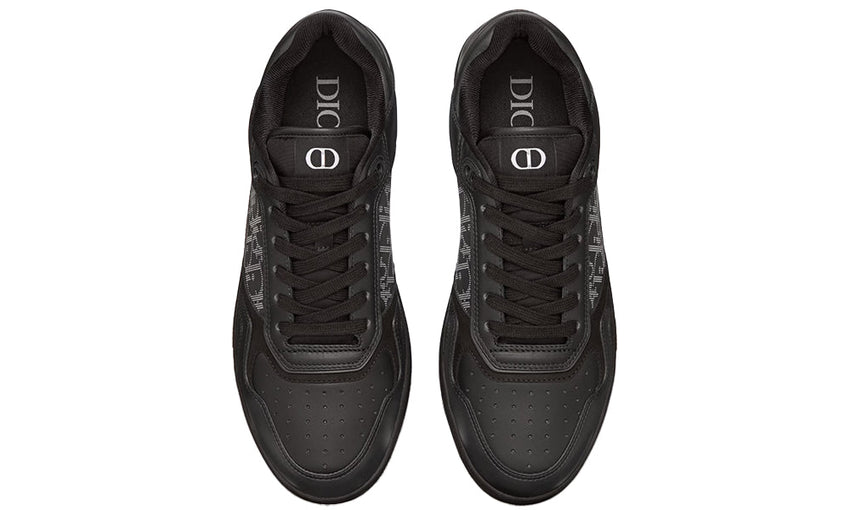 Dior B27 Low Black Dior Oblique Galaxy Leather Grey - GO BOST